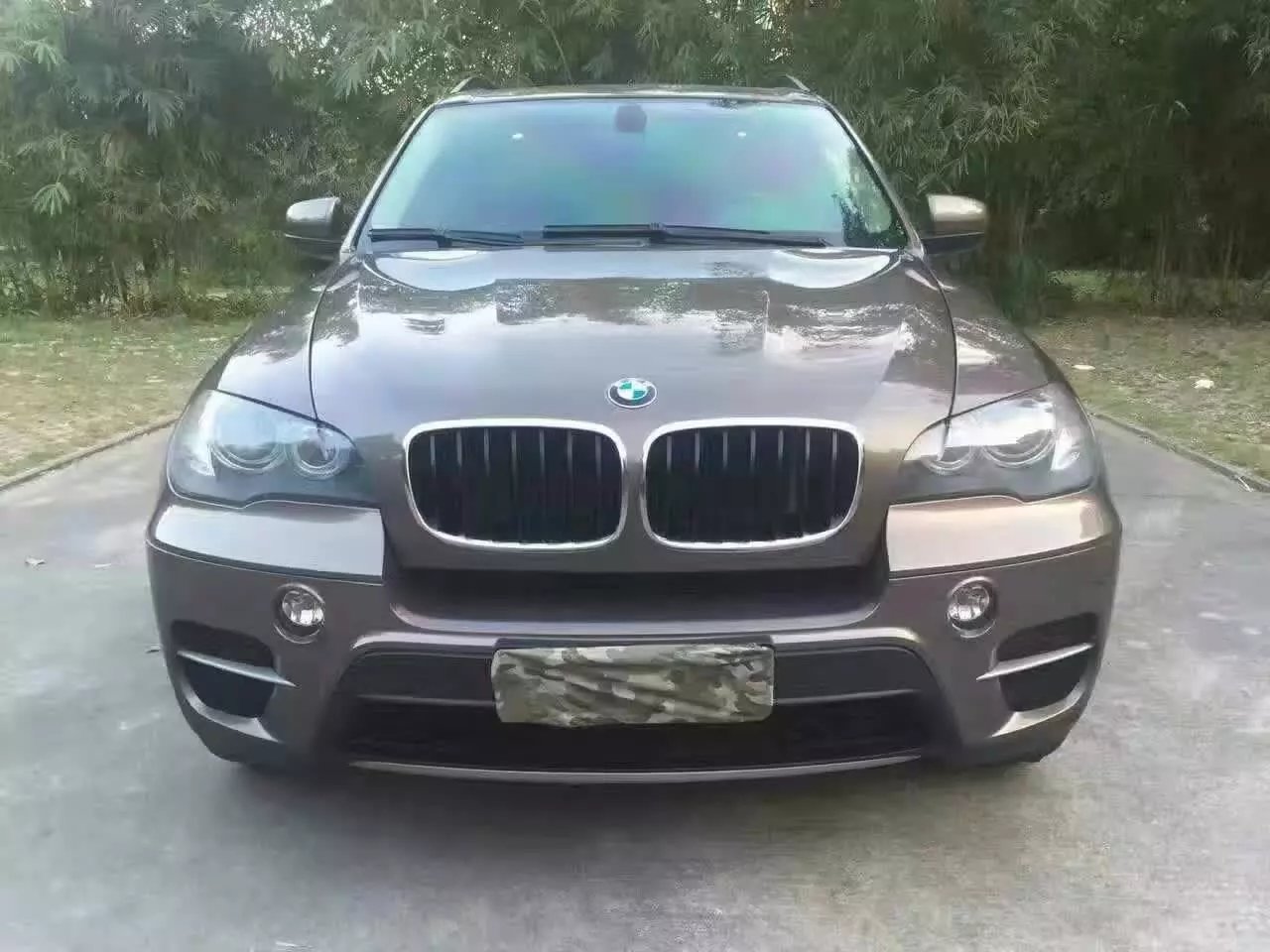 2012宝马X5 35i 古铜色 黄内，全景天窗