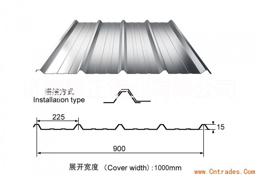 750/840/900型铝瓦/铝瓦订做/铝瓦价格图片