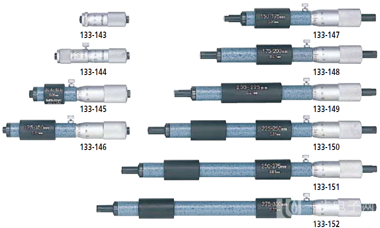 三丰内径千分尺133-151 Mitutoyo/三丰133-151接杆式千分尺