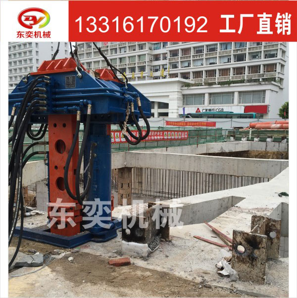 BY-BZJ-700LS型工字钢液压建筑国产拔桩机ms工法建筑拔桩机拔桩机械图片