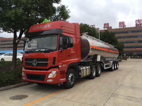 油车13米半挂油罐车35吨铝合金图片