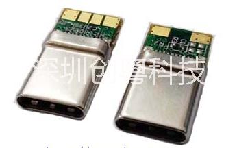 TC-013  Type c Male拉伸壳带PCB板