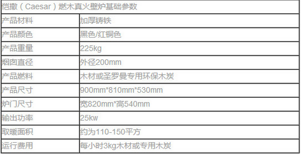 圣罗曼真火壁炉 恺撒圣罗曼真火壁炉 恺撒