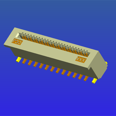 0.5mm间距无锁立贴式FPC