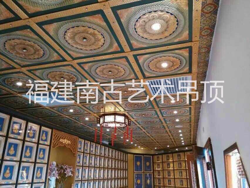 宗祠吊顶彩绘天花寺庙吊顶地宫天花宗祠吊顶彩绘天花寺庙吊顶地宫天花