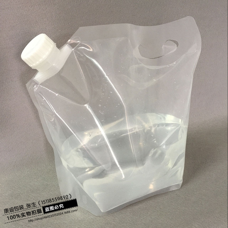 5L袋装水包装_高端水灌装袋_食品用水袋_5升吸嘴袋_饮用水包装袋_袋装水厂家