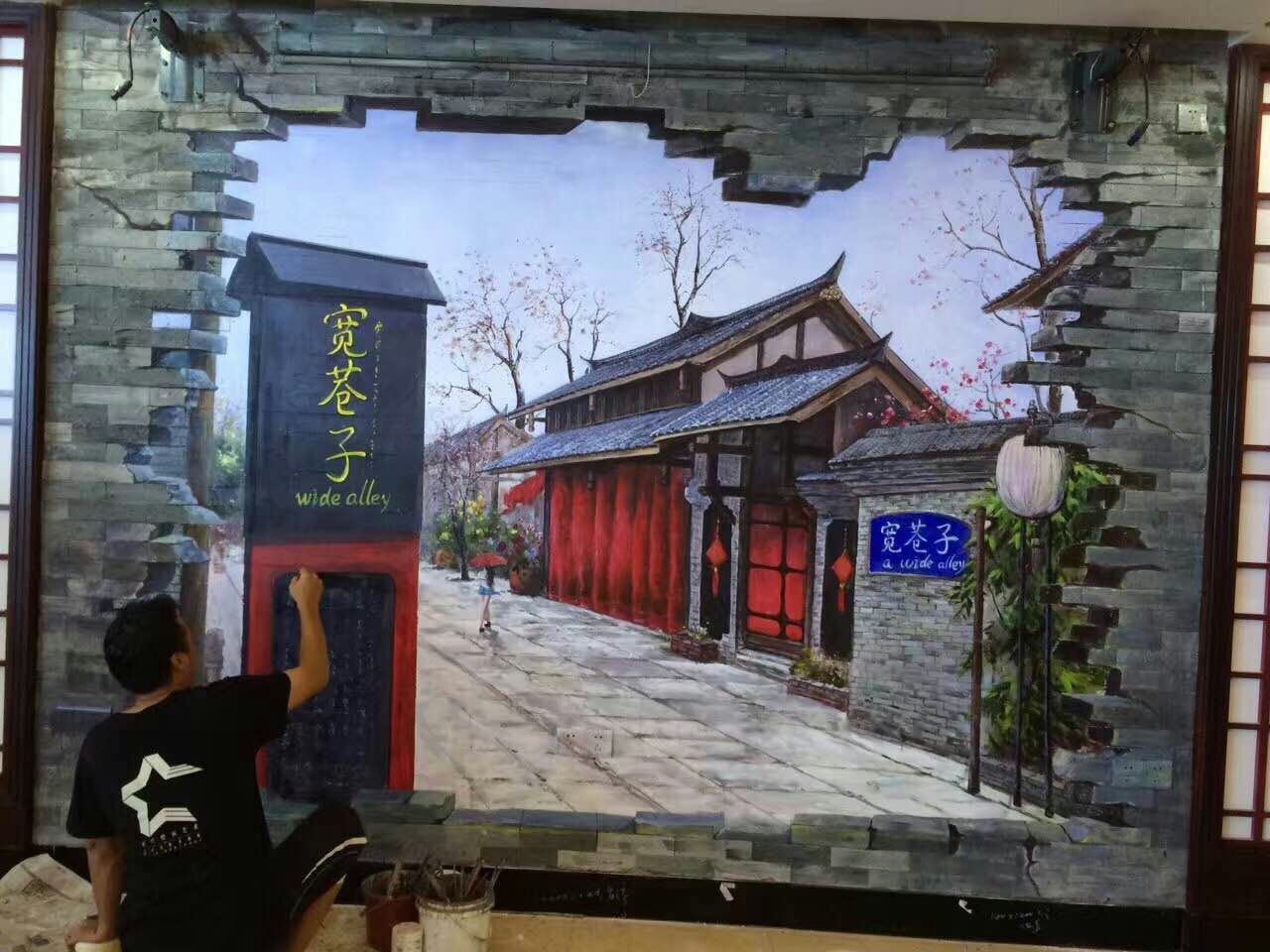 供应手绘画 批发 供应手绘画 墙壁装饰手绘画图片