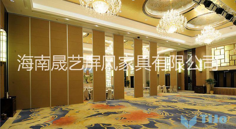 宴会厅移动屏风酒店包厢活动隔断定做屏风折叠门隔断