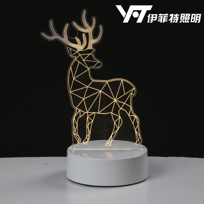 创意3d台灯 塑料底座 蓝牙充电图片