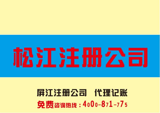 松江注册公司上海松江公司注册上海松江注册公司代理记账服务图片