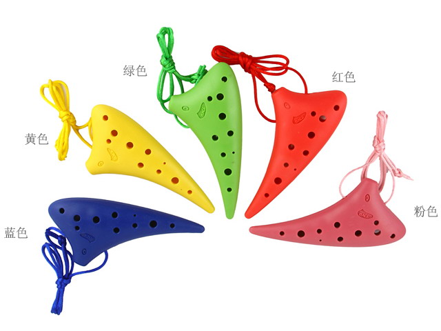 12孔潛艇式高音C調(diào)【樹脂】陶笛
