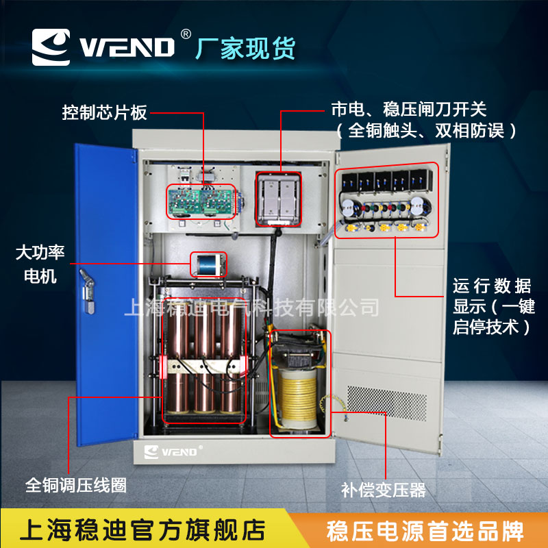 SBW-180KVA工业、商场适用三相大功率全自动补偿式380V交流稳压电源图片