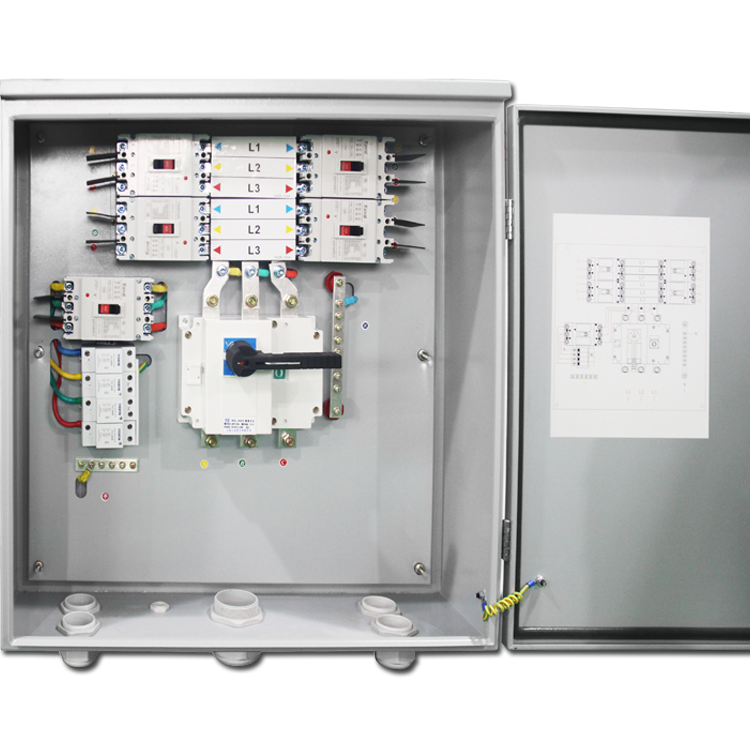 太阳能光伏防雷交流汇流箱光伏电器配件 2000w家用光伏发电系统用交流智能汇流箱