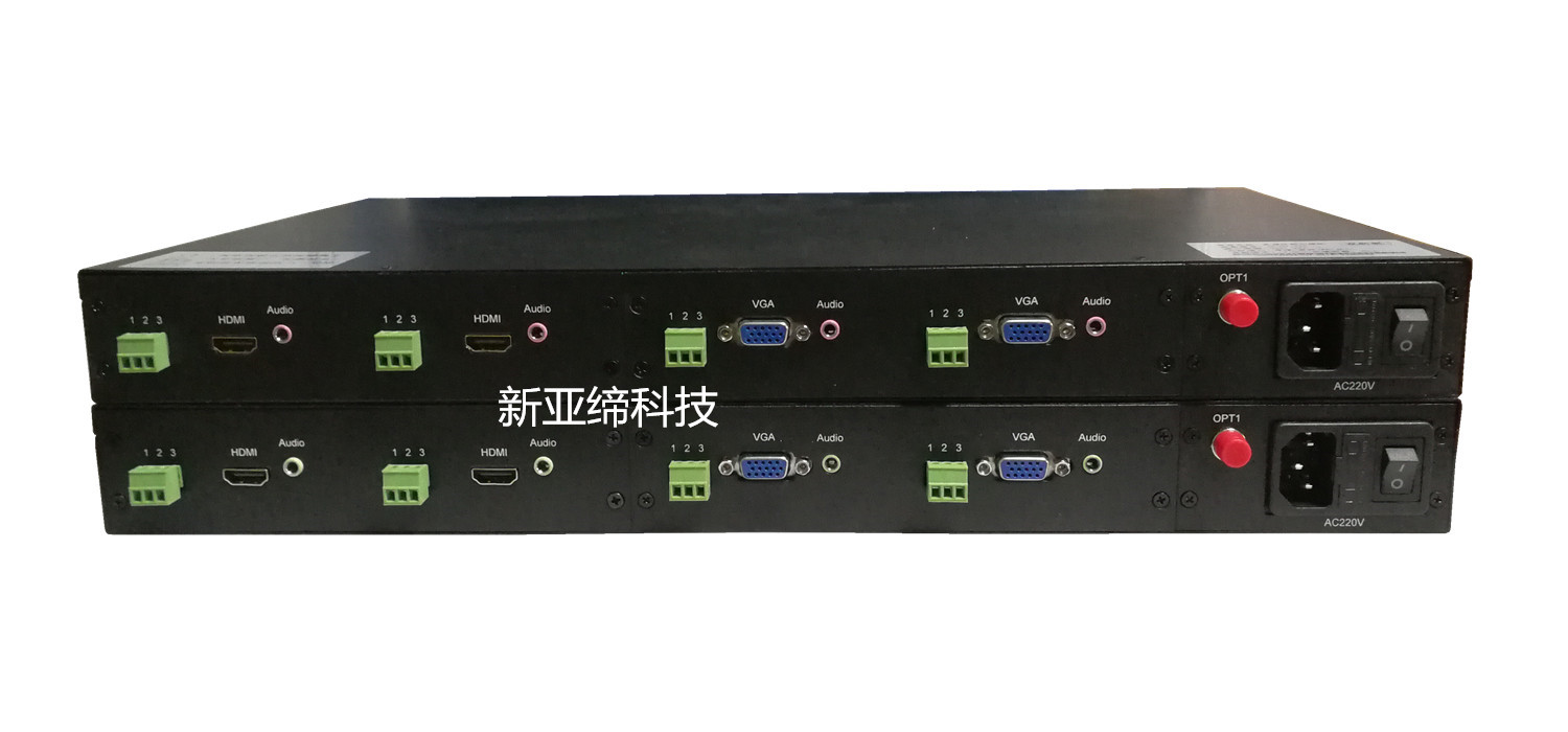 4路混合高清DVI/VGA/HDMI/SDI数字视频光端机,单纤单模,任意组合4路混合DVI/VGA光端机图片