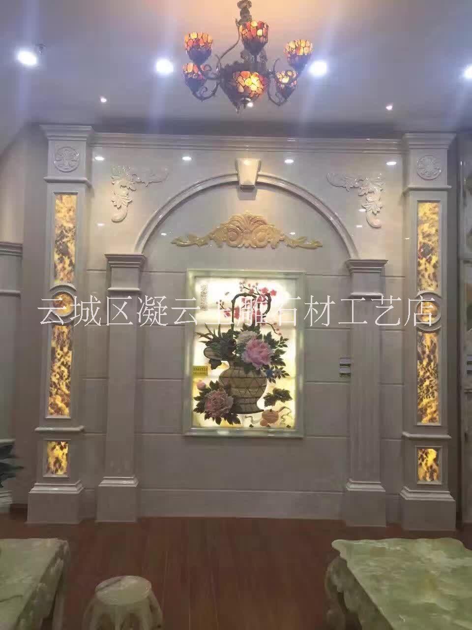 现代背景画广东石材背景画厂家供应