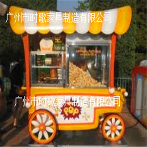 厂家供应定制户外售货车 流动售卖车 木制售货车全国热销 步行街售货亭 实木售货亭图片