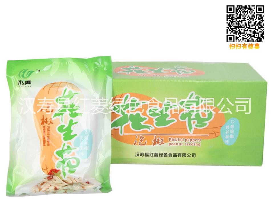 水声牌泡椒花生苗（花生芽）400g/袋酸辣味宴席酒席特色菜湖南特产图片