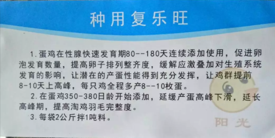 如何使蛋鸡多产蛋，为什么要在青年鸡阶段使用增蛋药物 复乐旺