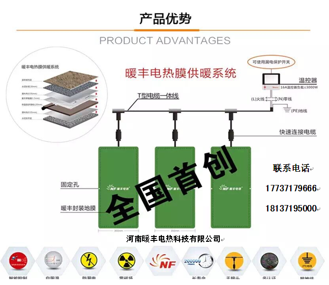 办公室石墨烯电热膜电地暖采暖系统供暖商业办公供暖系统图片