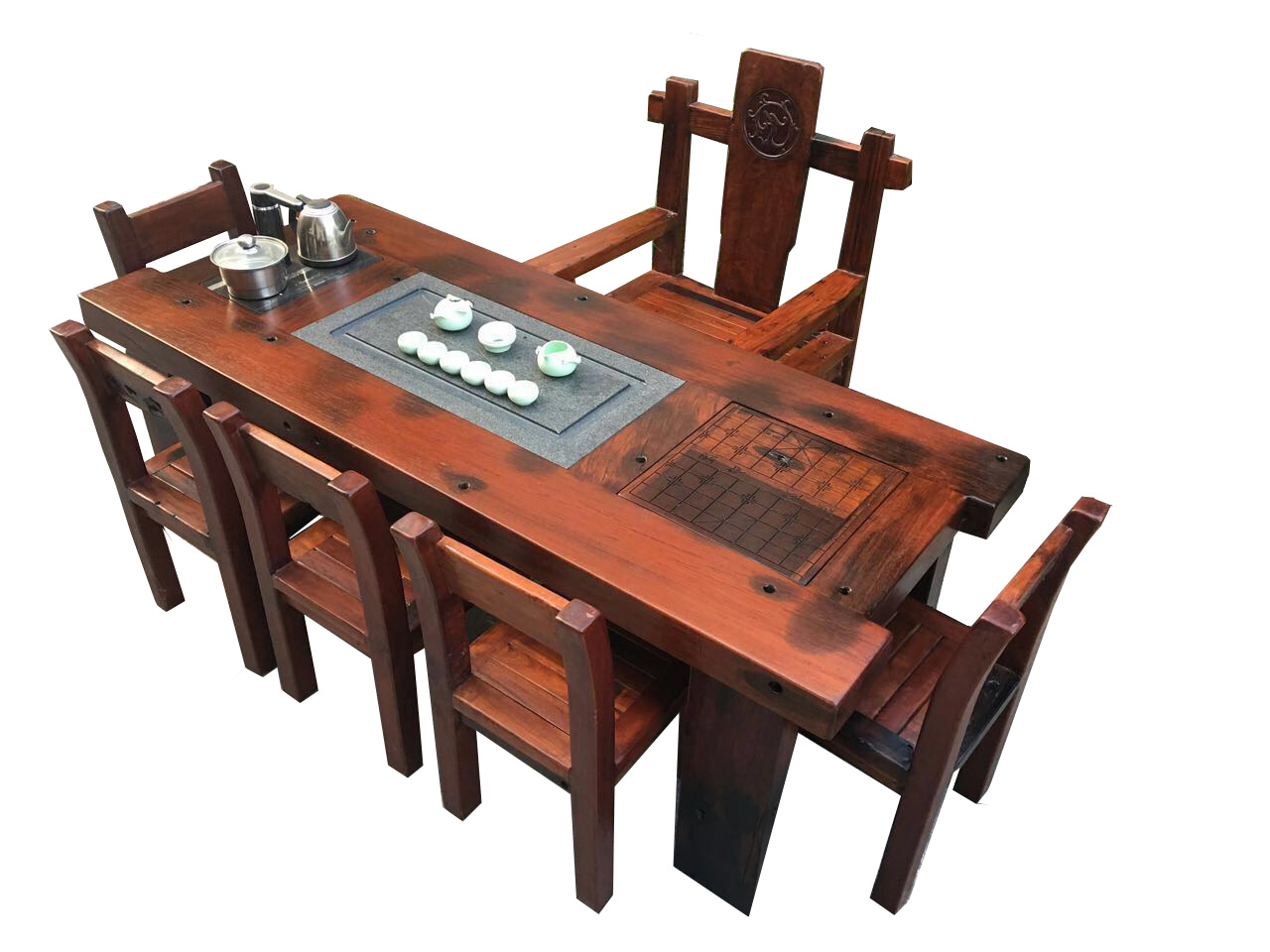 老船木茶桌圖片/老船木茶桌樣板圖 (3)