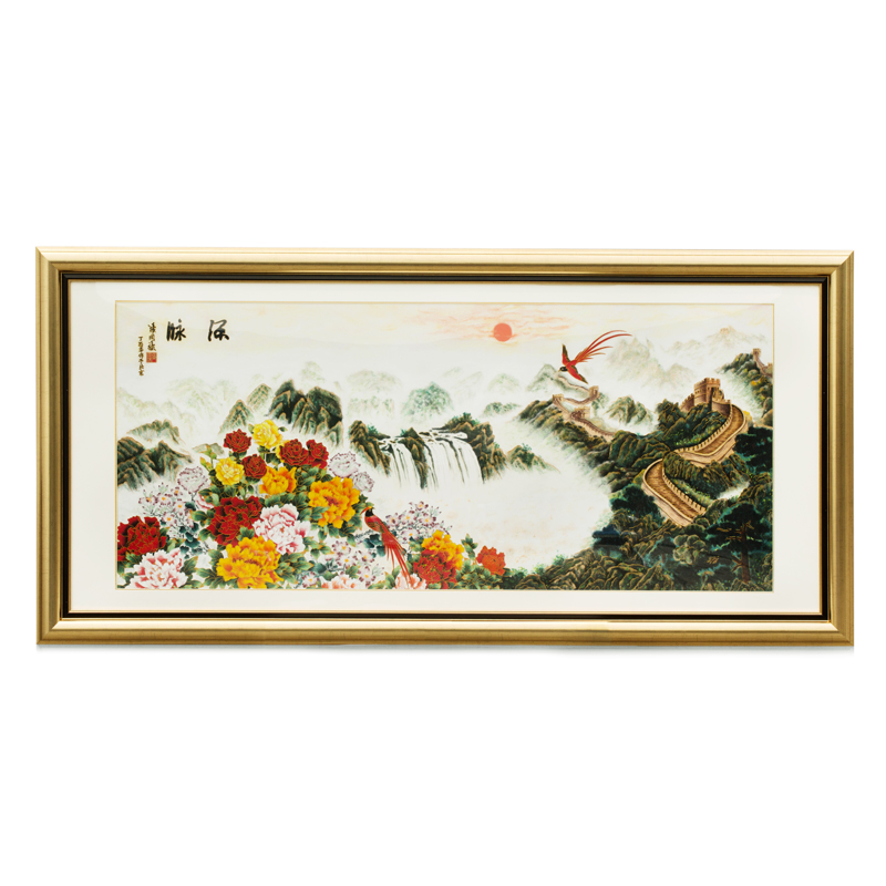 张同禄《源脉》掐丝景泰蓝家居画 张同禄《源脉》掐丝景泰蓝家居画