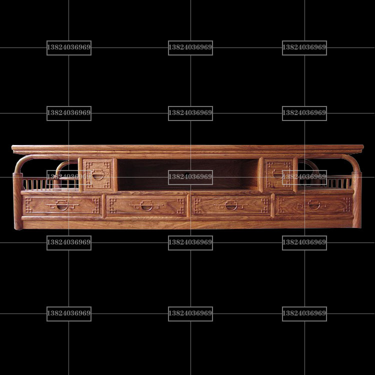 厂家直销古典实木红木家具 非洲花梨木 非洲黄花梨 汉宫电视柜