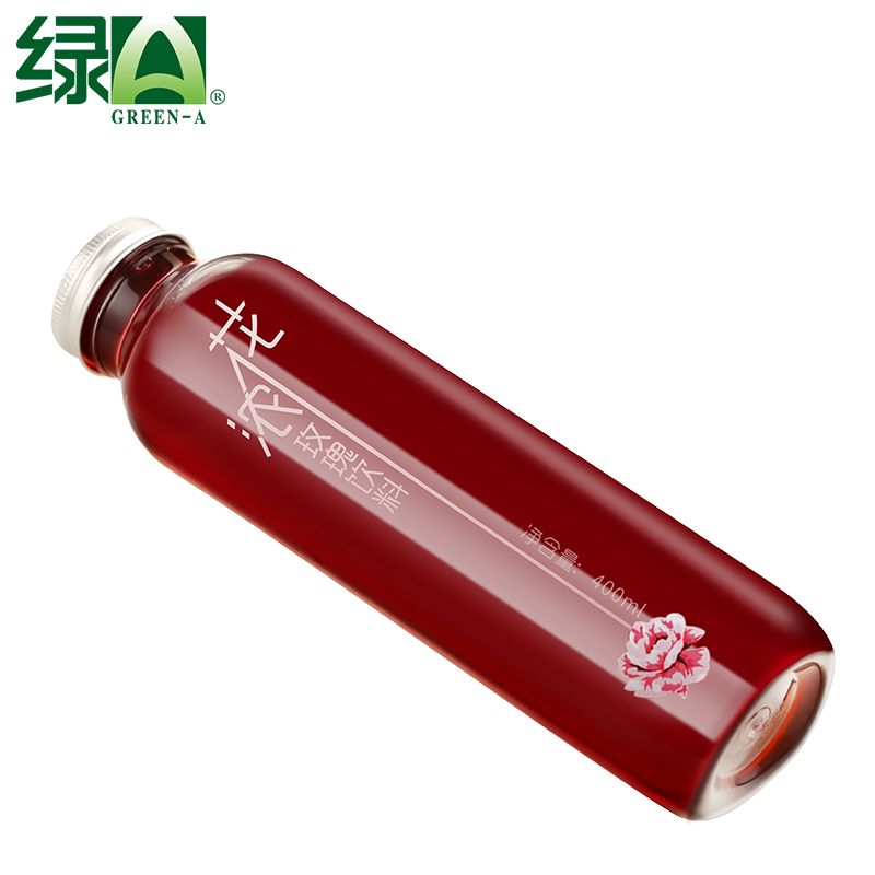 云南绿a花浓玫400ml天然玫瑰水饮料 云南绿a花浓玫400ml*10盒