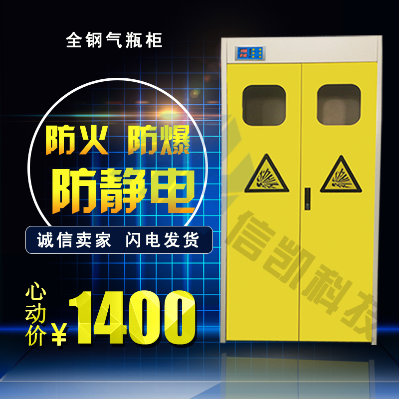 全钢气瓶柜直销全国 实验室气瓶柜 全钢气瓶柜 不带报警气瓶柜 气瓶专用柜 西安全钢气瓶柜 西安信凯全钢气瓶柜图片