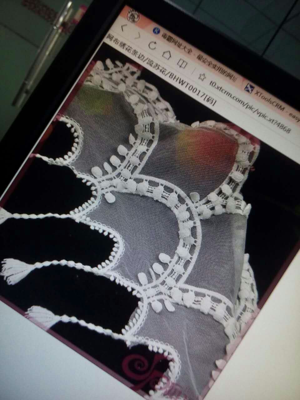 刺繡花邊直銷在東莞百華刺繡花邊面圖片