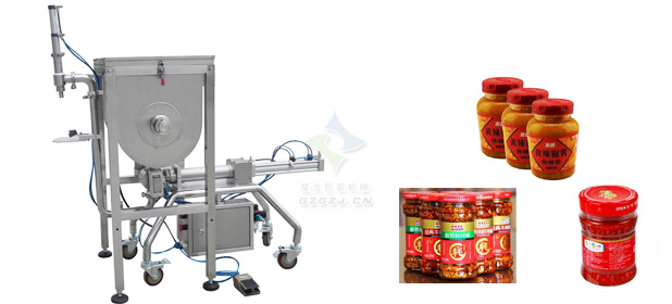 豆豉醬灌裝機(jī)_豆瓣醬灌裝機(jī)圖片