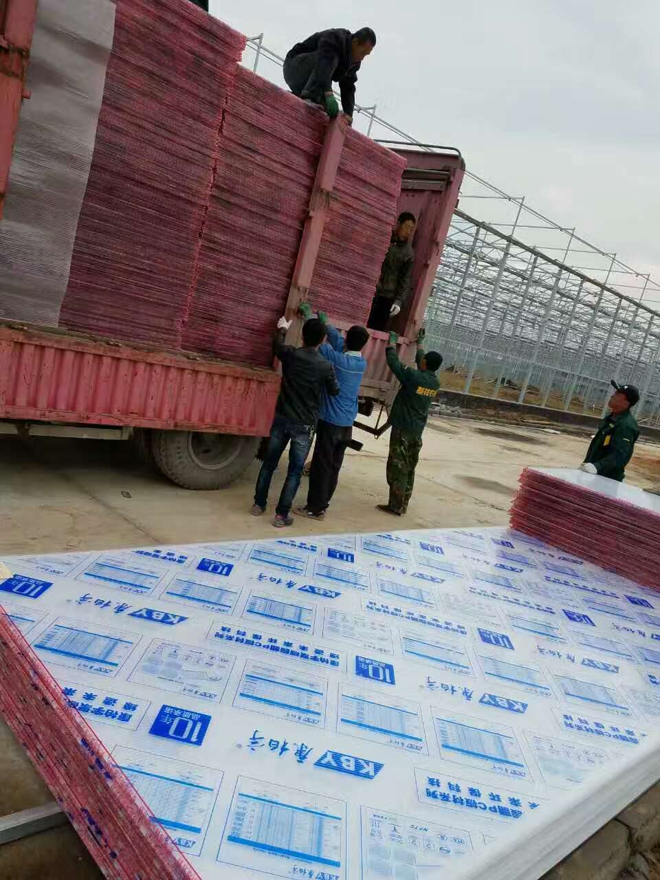 车棚、雨棚、温室大棚设计与安装，北京康柏宇PC阳光板厂图片