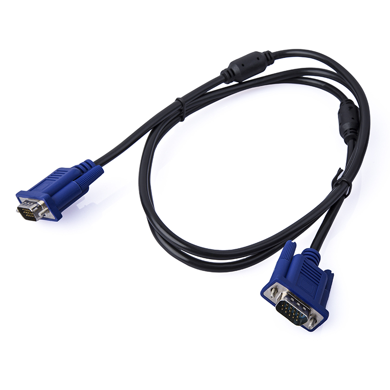 东莞市VGA连接线厂家高品质VGA线 电脑显示器连接线 VGA cable 3+2 1.5米厂家直销 VGA连接线