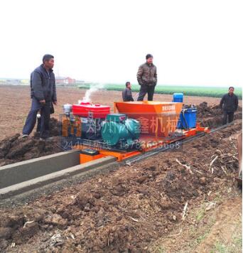 现浇式U型槽成型机 混凝土防渗U型渠机 渠道现浇机 水利工程设备