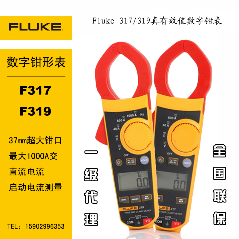 福禄克高精度数字钳表FLUKE报价 钳形电流表FLUKE 317 FLUKE 317钳形电流表