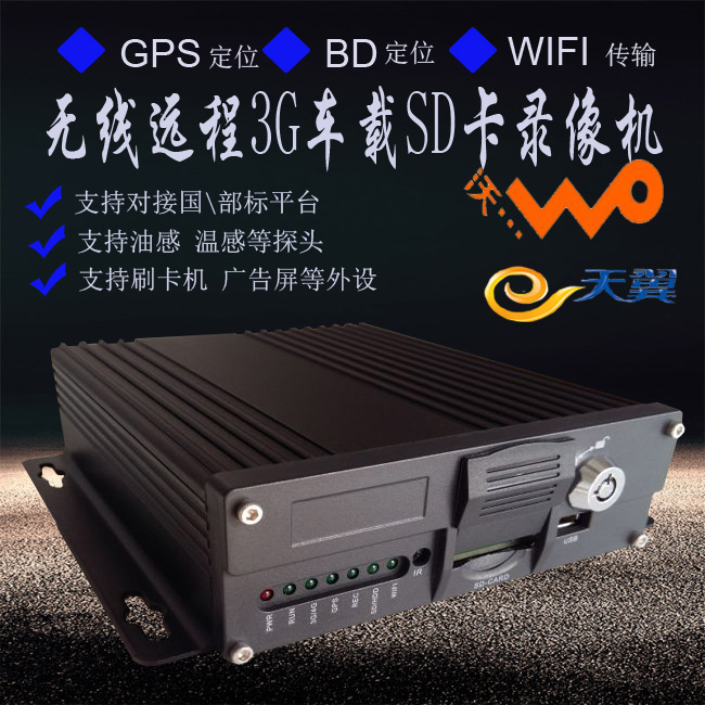 供应3G无线车载SD卡录像机 远程监控 GPS定位 轨迹回放图片