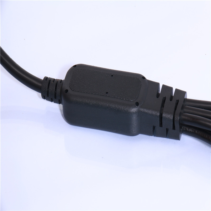 國標(biāo)電源線 國標(biāo)一出六品字尾電源圖片