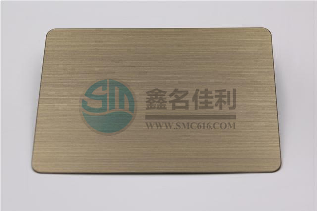 201不銹鋼裝飾板拉絲青古銅抗指圖片