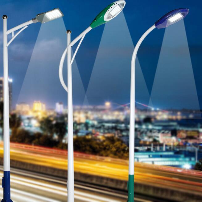 11米自彎臂LED路燈圖片/11米自彎臂LED路燈樣板圖 (2)