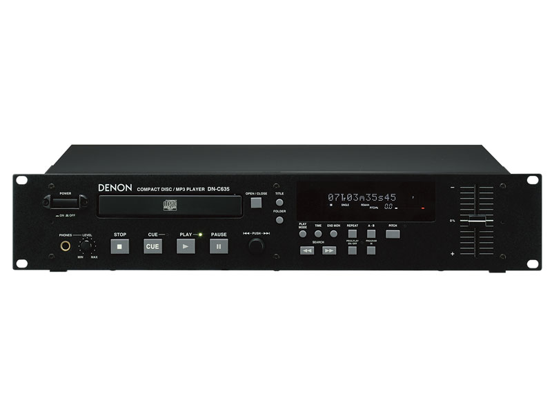 Denon天龙 DN-C635 CD机 录音棚CD播放器 机架式CD播放机 立体声播放机 多功能专业播放机图片