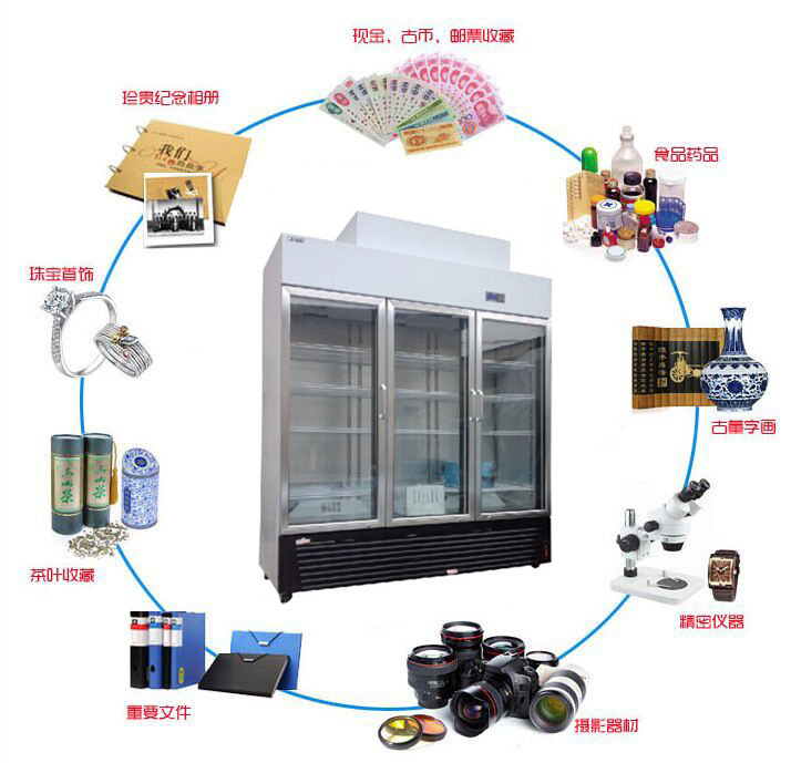 文物恒温恒湿收藏柜 文物专用典藏柜 博物馆文物存储柜 1000L