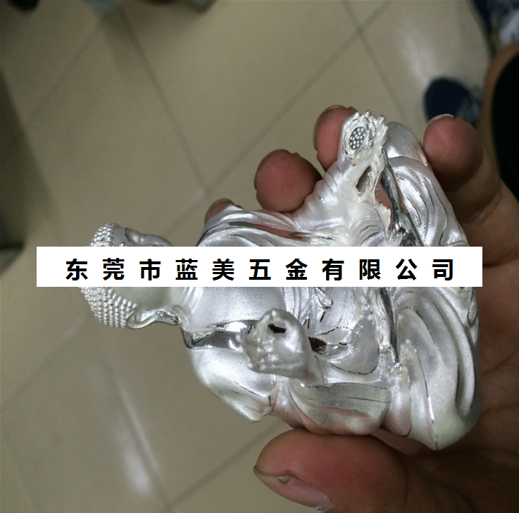 工艺礼品电镀加工，电镀银加工，厚银15微米，佛教用品电镀