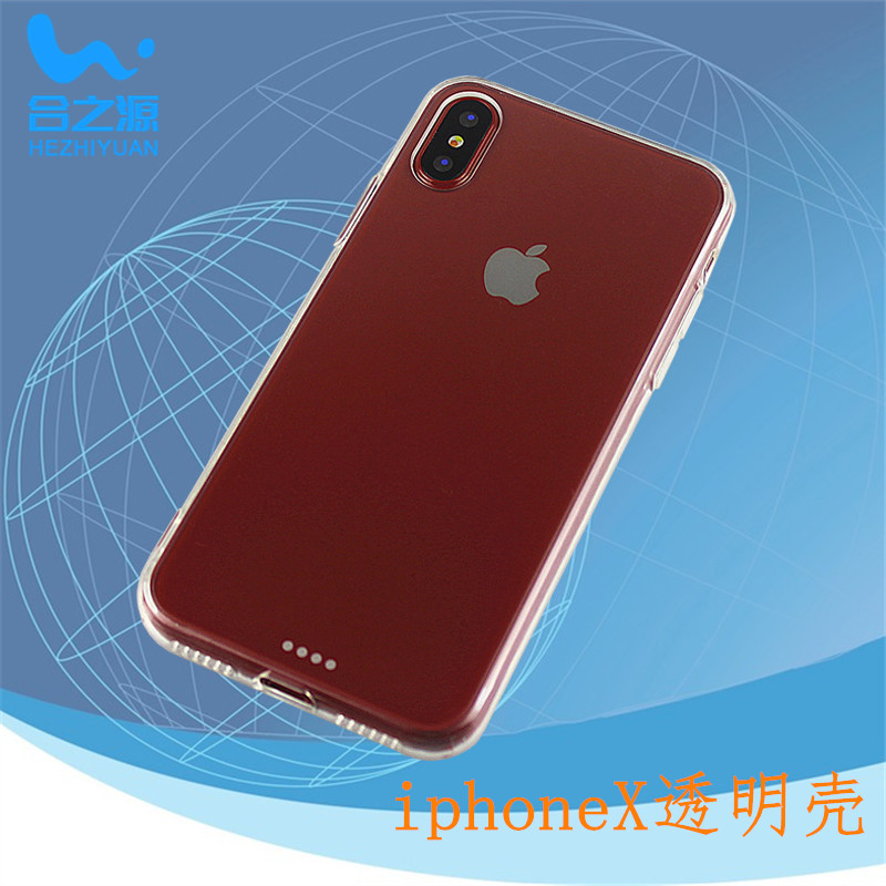 iphoneX二合一手机壳透明TPU+PC苹果X手机保护套厂家批图片