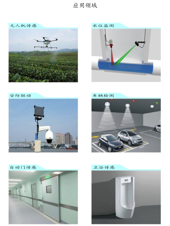 微波多普勒无线X波段雷达探测器探头传感器模块10.525GHz（HB100)图片