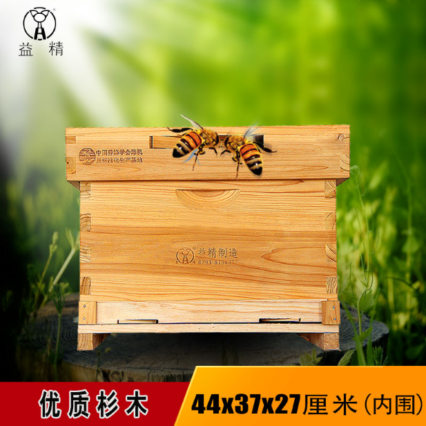 益精蜂箱牌中标十框标准巢箱蜂具蜂箱蜜蜂中蜂养蜂具厂家直销图片