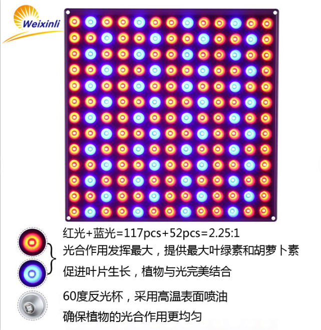 LED植物灯供应LED植物灯植物工厂45W图片