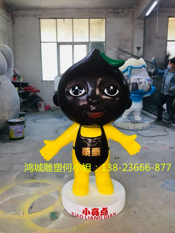 店鋪裝修玻璃鋼板栗卡通形象雕塑圖片/店鋪裝修玻璃鋼板栗卡通形象雕塑樣板圖 (3)