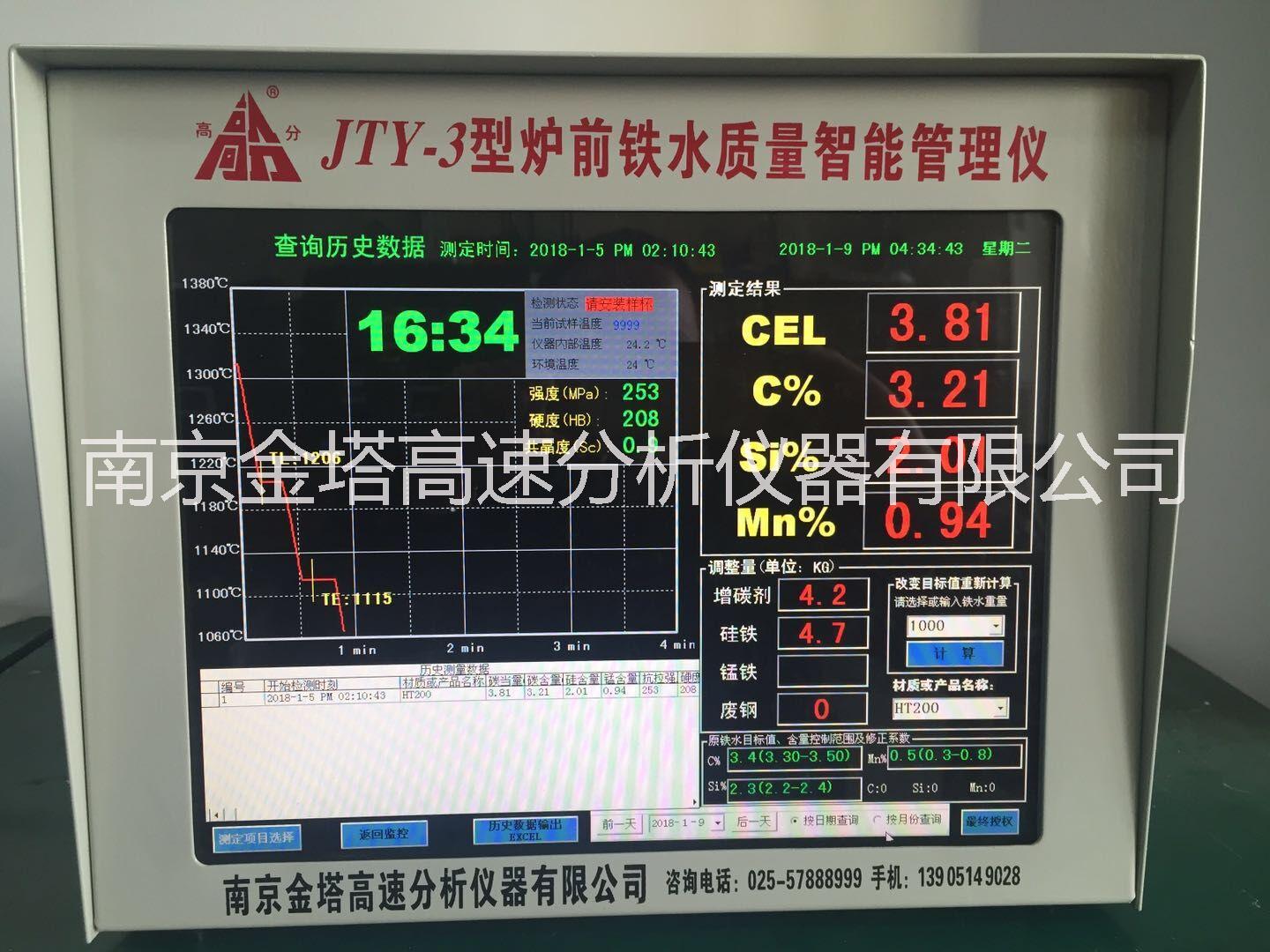 供应江苏产炉前铁水质量管理仪图片