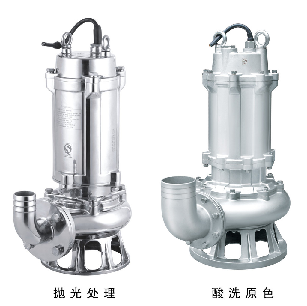 QDX不锈钢污水泵 法兰口排污泵 304潜水防腐泵 316排污泵 不锈钢排污泵