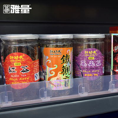 零食区货架商品推进器图片