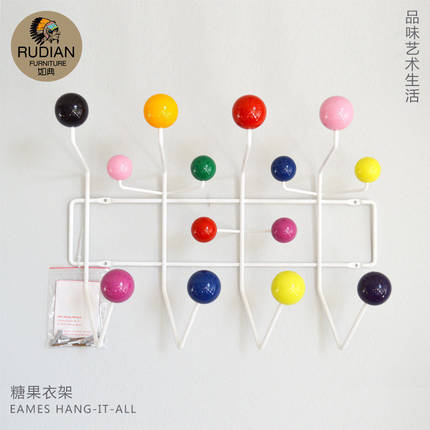 如典 創(chuàng)意時尚陳冠希家居糖果衣帽架鉤 掛衣架